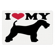 I Love My Terrier Dog Love Pet Mat