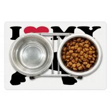 I Love My Terrier Dog Love Pet Mat