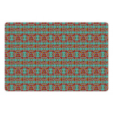 Ethnic Colorful Quirky Art Pet Mat