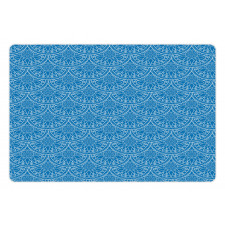 Monochrome Floral Art Pet Mat