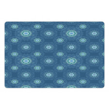 Intricate Floral Motif Pet Mat