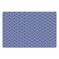 Abstract Orient Floral Pet Mat