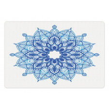 Ethnic Ornament Flower Pet Mat