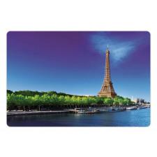 Eiffel at Sunrise Pet Mat