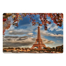 Eiffel Tower with Boat Pet Mat