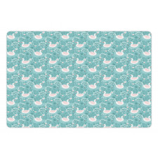 Gracious Flowers Lake Art Pet Mat