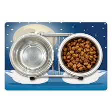 Moonlight Sky at Night Art Pet Mat