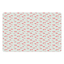 Soft Tones Watercolor Flower Pet Mat