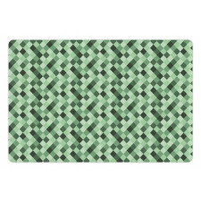 Green Hues Argyle Pet Mat