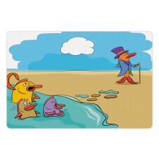 Funny Fish out of Water Pet Mat