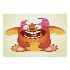 Fluffy Cheerful Character Pet Mat