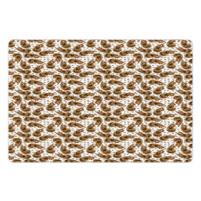 Almond Like Motifs Pet Mat