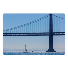 Sailboat from Pier 7 Pet Mat