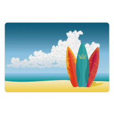 Surfboards on Coast Pet Mat