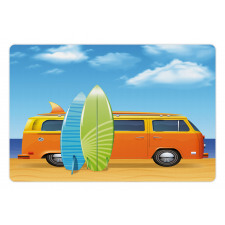 Happy Camper Van Surf Pet Mat