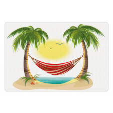 Hammock Between Palms Pet Mat