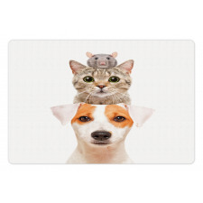 Funny Pets Portrait Design Pet Mat