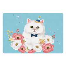 Graphical Fluffy Kitten Party Pet Mat