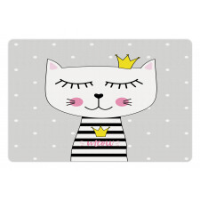 Meow Princess with a Crown Pet Mat