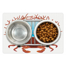 Seashells and Red Coral Pet Mat