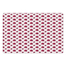 Polka Dots Flowers Pet Mat