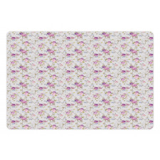 Soft Pastel Floral Pet Mat