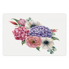 Hydrangea Mix Bouquet Art Pet Mat