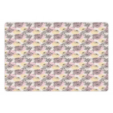 Pastel Circles Flower Pet Mat