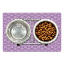 Lilac Floral Art Pet Mat