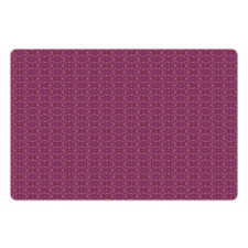 Magenta Floral Art Pet Mat