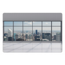 Big Window Downtown View Pet Mat