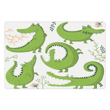 Reptiles and Floral Pet Mat