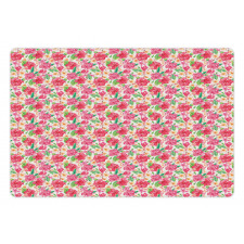 Summer Tropical Flowers Pet Mat