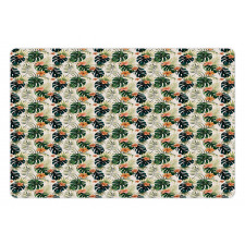 Tropical Flowers Monstera Pet Mat