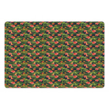 Banana Leaves Strawberry Pet Mat