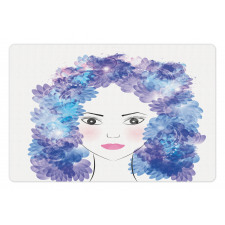 Surreal Floral Girl Pet Mat