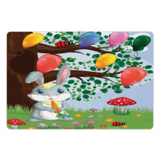 Bunny Balloons Pet Mat