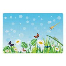 Sunny Grassland Pet Mat