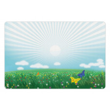 Colorful Meadow Pet Mat