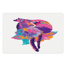 Abstract Madagascar Monkey Pet Mat