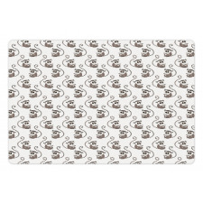 Funny Baby Monkey Cartoon Pet Mat