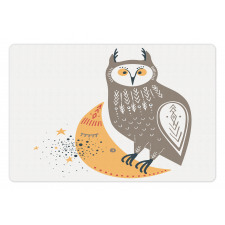 Wisdom Owl Crescent Pet Mat