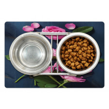 Roses Leaves on Branches Pet Mat