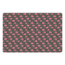 Charming Ornate Roses Pet Mat