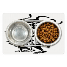 Cave Motif Darbuka Music Pet Mat