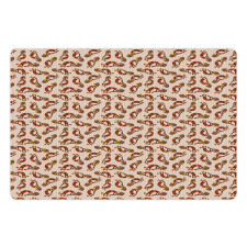 Warm Cultural Symbols Pet Mat