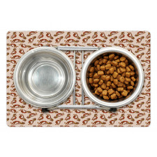 Warm Cultural Symbols Pet Mat