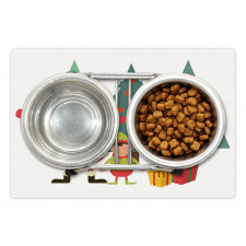 Santa Claus Little Man Presents Pet Mat