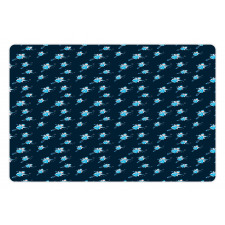 Smiling Fairytale Elves Flying Pet Mat