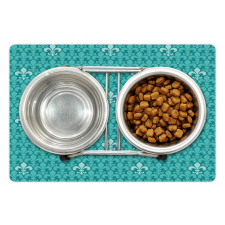 Fleur De Lis Pattern Pet Mat